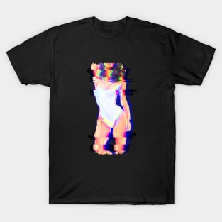 RETRO GLITCH GIRL #4 T-Shirt